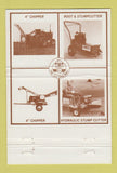 Matchbook Cover - Limbco Stump Cutters  chippers 40 Strike