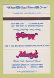 Matchbook Cover - Monty's Seafood Coconut Grove Boca Raton FL 40 Strike