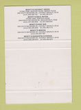Matchbook Cover - Monty's Seafood Coconut Grove Boca Raton FL 40 Strike