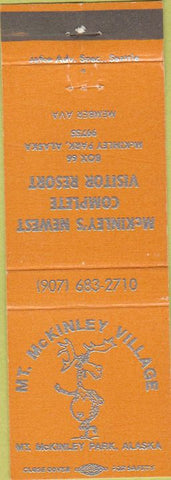 Matchbook Cover - Mount McKinley Park AK