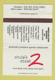 Matchbook Cover - Don Shula's Steak Miami Lakes FL Dolphins Football 40 Strike