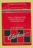 Matchbook Cover - Checkers Bistro San Antonio TX 40 Strike