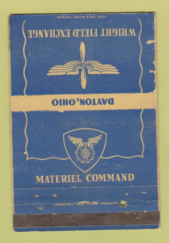 Matchbook Cover - Wright Field Exchange Dayton OH Military WEAR 40 Strike