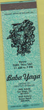Matchbook Cover - Baba Yaga  creative stimulus San Diego CA blue