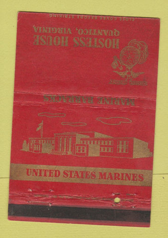 Matchbook Cover - Hostess House Quantico VA WEAR 40 Strike