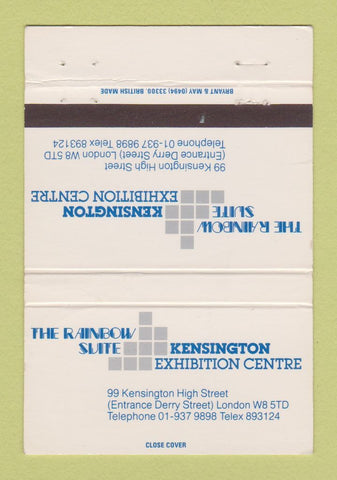 Matchbook Cover - Rainbow Suite Kensington Exhibition Centre London 40 Strike