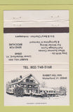 Matchbook Cover - Rabbit Hill Inn Waterford VT 40 Strike