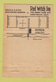 Matchbook Cover - Red Witch Inn Long Beach CA 40 Strike