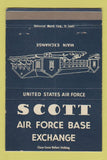 Matchbook Cover - Scott Air Force Base Exchange 40 Strike