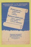 Matchbook Cover - Goodfellow Air Force Base Exchange TX 40 Strike