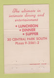 Matchbook Cover - Paul Taubman's Penthouse Club New York City 40 Strike