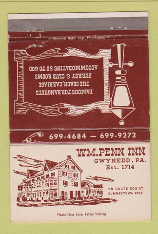 Matchbook Cover - Pelican Restaurants Detroit MI 40 Strike