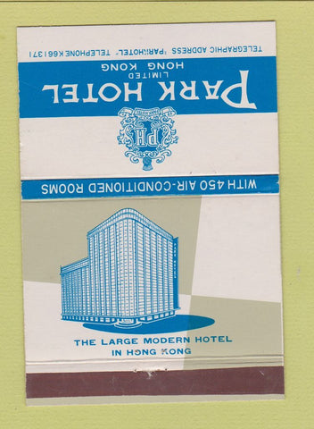 Matchbook Cover - Park Hotel Hong Kong 40 Strike