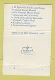Matchbook Cover - Desert Inn Hotel Desert Hot Springs CA 40 Strike
