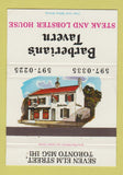 Matchbook Cover - Barbarian's Tavern Steak Lobster Toronto ON 40 Strike
