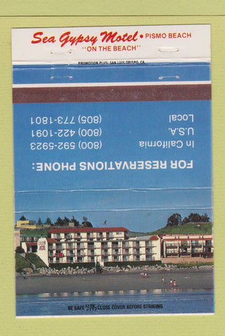 Matchbook Cover - Sea Gypsy Motel Pismo Beach CA 40 Strike