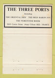 Matchbook Cover - Three Ports Beef Baron Inn Niagara Falls ON 40 Strike