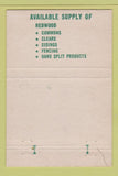Matchbook Cover - Western Lumber National City CA 40 Strike