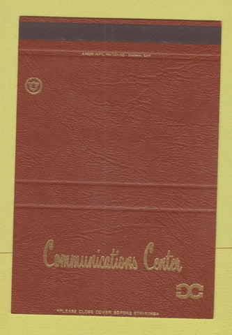 Matchbook Cover - Communications Center Bell Telephone SAMPLE 40 Strike