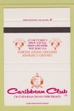 Matchbook Cover - Caribbean Club Grand Cayman West Indies SAMPLE 40 Strike