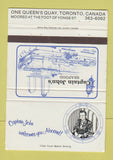 Matchbook Cover - Captain John's Seafood Toronto ON 40 Strike