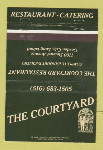 Matchbook Cover - Courtyard Restaurant Garden City LI NY 40 Strike