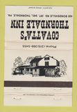 Matchbook Cover - Covatia's Thorndale Inn PA 40 Strike