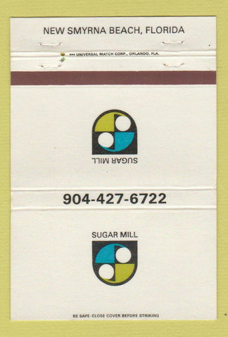 Matchbook Cover - Sugar Mill New Smyrna Beach FL 40 Strike