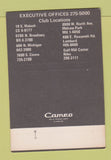 Matchbook Cover - Millionaire's Club 10th Anniversary 1973 Chicago IL 40 Strike