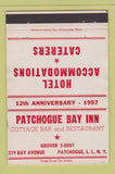 Matchbook Cover - Patchogue Bay Inn LI NY 40 Strike