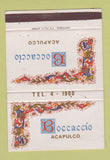 Matchbook Cover - Boccaccio Acapulco Mexico 40 Strike