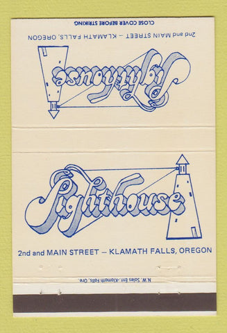 Matchbook Cover - Lighthouse Klamath Falls OR 40 Strike