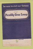 Matchbook Cover - Scandia Restaurant New York City Hotel Piccadilly 40 Strike