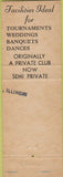 Matchbook Cover - Country Southmoore Country Club Palos Park IL