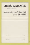 Matchbook Cover - Jim's Garage Restaurant Detroit MI WEAR 40 Strike