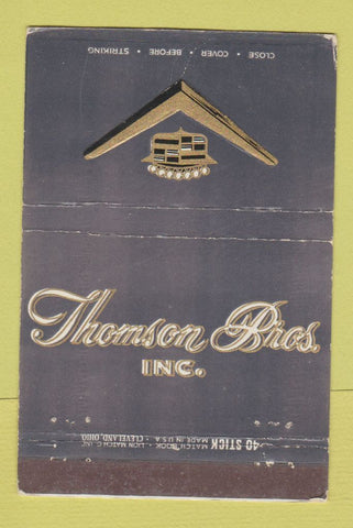 Matchbook Cover - Thomson Bros Cadillac Cincinnati OH WEAR 40 Stick