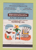Matchbook Cover - College Inn Porterhouse Chicago IL Sherman Hotel 40 Strike
