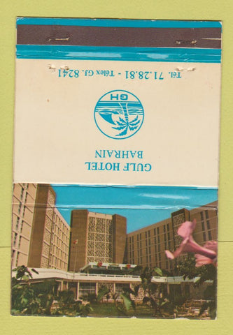 Matchbook Cover - Gulf Hotel Bahrain 40 Strike