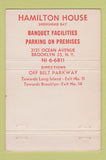 Matchbook Cover - Hamilton House Brooklyn NY  40 Strike