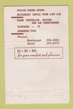 Matchbook Cover - Hi De Ho Restaurant Motel Carlyle IL WEAR 40 Strike