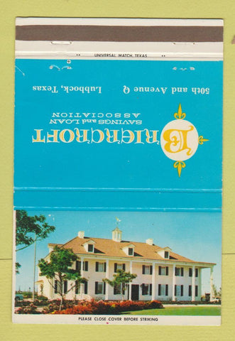 Matchbook Cover - Briercroft Savings Loan Lubbock TX 40 Strike