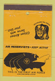 Matchbook Cover - First Air Force Reserve  40 Strike