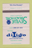 Matchbook Cover - Seville Beach Hotel Miami Beach FL Di Lido #2 40 Strike
