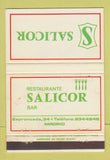 Matchbook Cover - Salicor Restaurante Madrid Spain 40 Strike