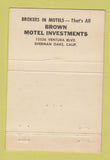 Matchbook Cover - Golden West Lodge Santa Ana CA 40 Strike