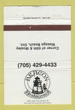 Matchbook Cover - Beacon Restaurant Wasaga Beach ON WEAR 40 Strike