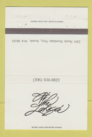 Matchbook Cover - At the Lakeside Seattle WA 40 Strike