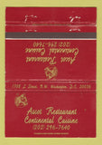 Matchbook Cover - Ascot Restaurant Washington DC WEAR 40 Strike