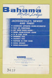 Matchbook Cover - Bahama Motor Lodge Jacksonville FL 40 Strike