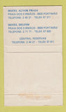 Matchbook Cover - Hotel Alvor Praia Spain WEAR 40 Strike